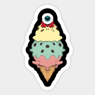 Eye-Scream Cone Sticker